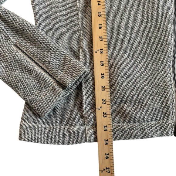 Eileen Fisher Ash Organic Cotton Twisted Terry Moto Jacket Womens XL Minimalist - Picture 14 of 16